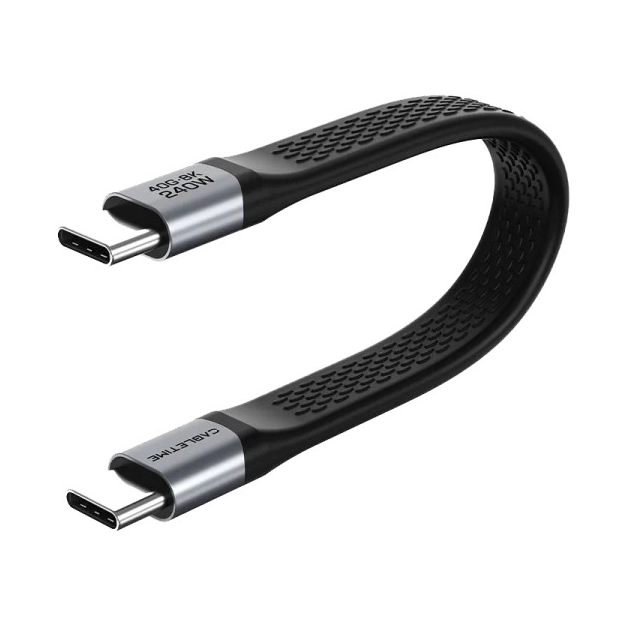 Кабель Cabletime CU45B USB-C 0,15 м PD240W Black