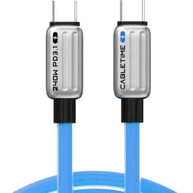 Cabletime CU05H 1 м Blue - USB-C кабель 240W