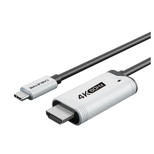 Cabletime CC17L 2 м - Type-C HDMI 4K 60Hz PD100W
