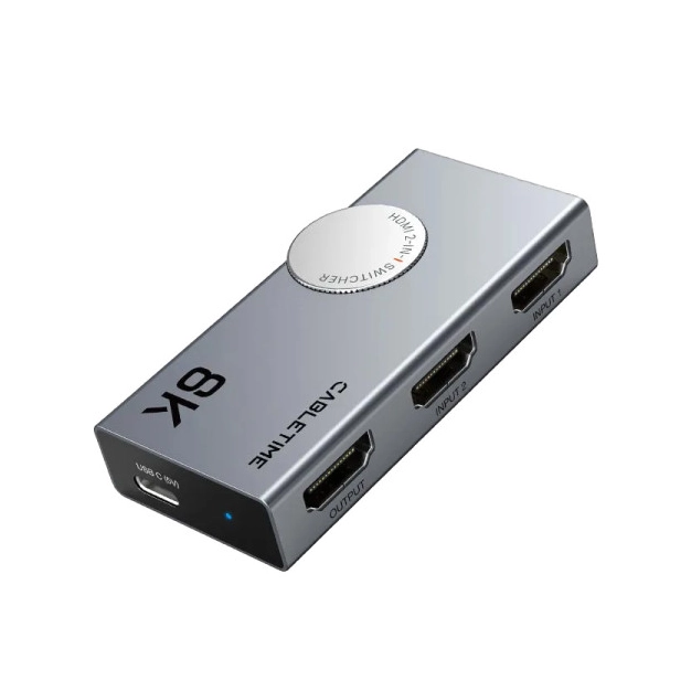 Світч Cabletime CP34G HDMI 2.1, 8K 60Hz, 4K 120Hz