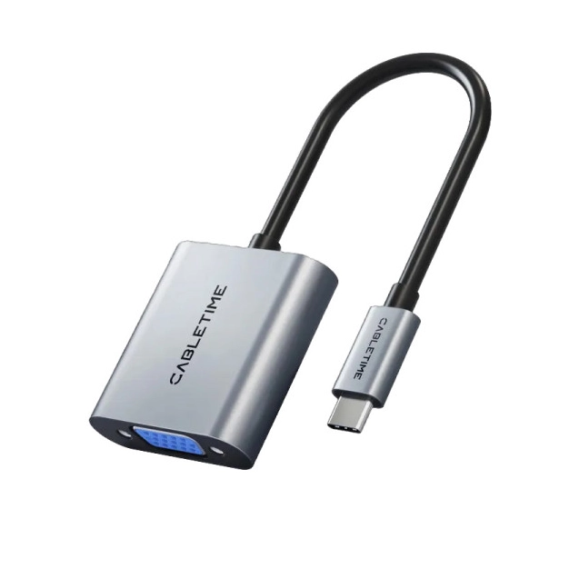 Перехідник Cabletime CP17A USB-C - VGA 1080p 60Hz