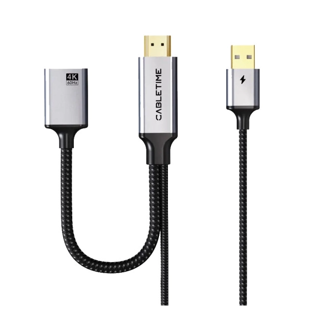 Перехідник Cabletime CP51B HDMI – DisplayPort 4K 60Hz
