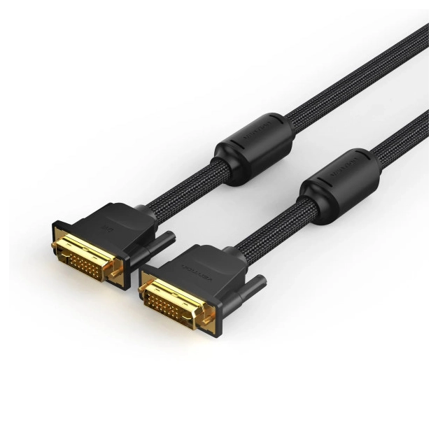 Vention EAEBK DVI-D 8 м Black - кабель 2K 60 Гц