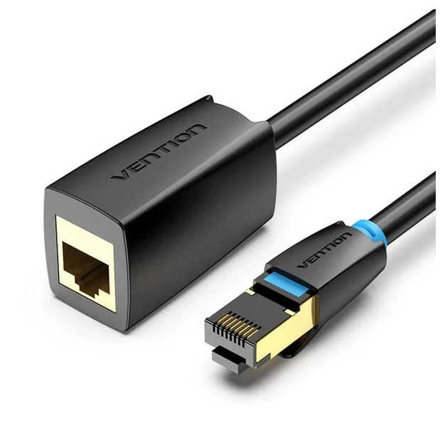 Подовжувач Vention IKHBH CAT 8 SFTP 2 м Black