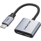 Cabletime CPA2G - перехідник USB-C на 2x USB-C PD60W