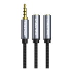 Cabletime CF14B - аудіорозгалужувач 3.5 мм, чорний, 0.2 м