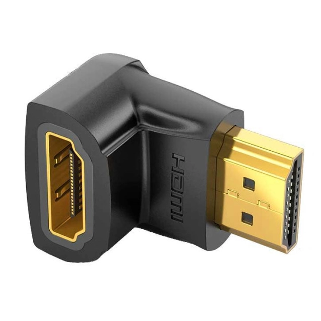 Перехідник Vention AIOB0 HDMI Male-Female 90° чорний