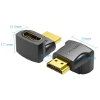 Перехідник Vention AIOB0 HDMI Male-Female 90° чорний