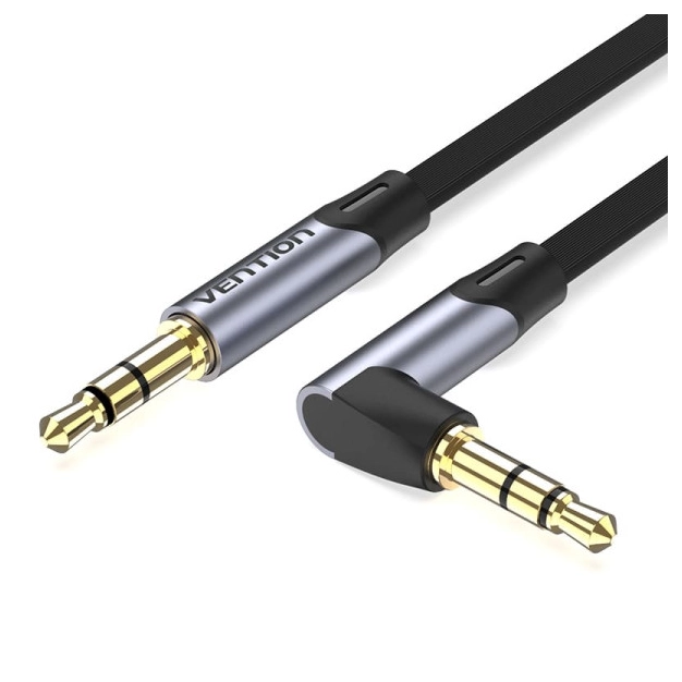 Аудіокабель Vention BANHF 3.5 мм MM 1 м Black 90°