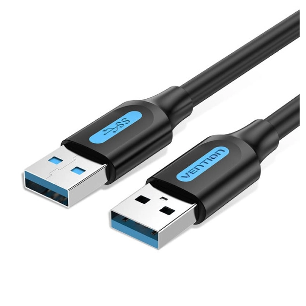 Vention CONBF USB-A - USB-A 1 м, 5 Гбіт/с, Black