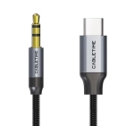 Кабель Cabletime CF16H USB-C – 3.5 мм, 1 м Black