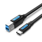 Кабель Vention CQVBF USB-C – USB-B 1 м Black
