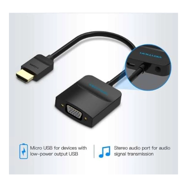 Vention ACFBB / 42154 HDMI-VGA 0,2 м - перехідник