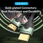 Кабель Vention ALOGH HDMI 2.1 2 м зелений