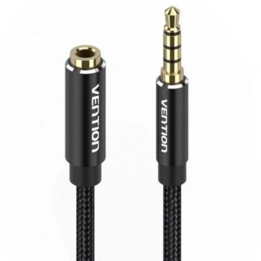 Vention BHCBL 3.5 мм MF 10 м Black — аудіокабель