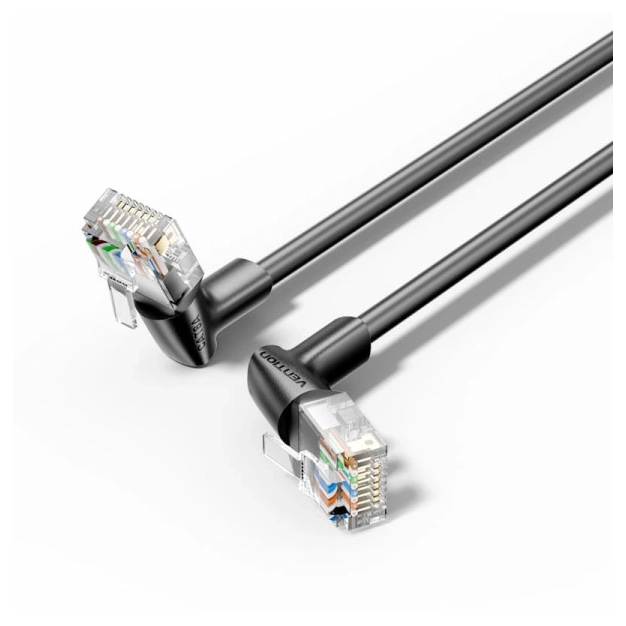 Патч-корд IBSBF CAT6 UTP 1 м Black 360°