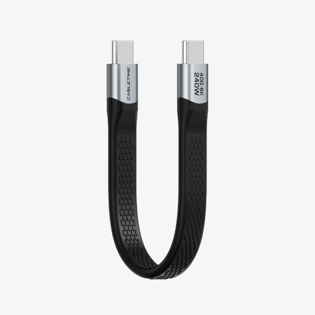Кабель Cabletime CU45B USB-C 0,15 м PD240W Black