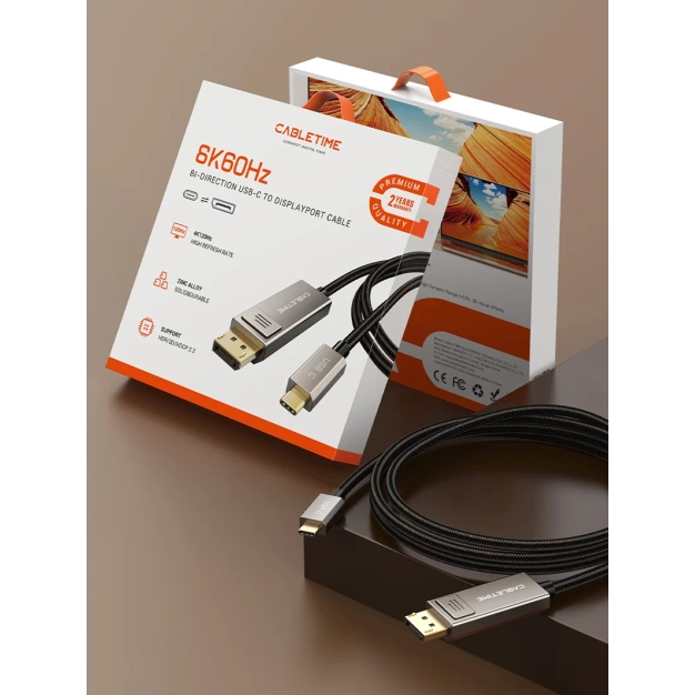Cabletime CC23H Type-C - DisplayPort 1 м, 8K 60Hz