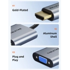 Перехідник Cabletime CP53G HDMI - VGA 1080p 60Hz