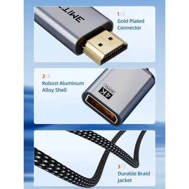 Перехідник Cabletime CP51B HDMI – DisplayPort 4K 60Hz