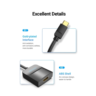 Vention TDCBB Type-C HDMI 4K@30Hz - перехідник