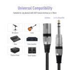 Cabletime CF41H - XLR Female - Jack 6.35 мм, 1 м
