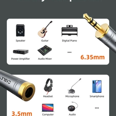 Cabletime CPA4G - перехідник 3,5 мм на 6,35 мм