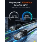 Патч-корд Cabletime CN60J CAT6 UTP 1,5 м чорний