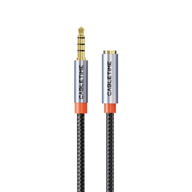 Аудіокабель Cabletime CF19H 3.5 мм TRRS 1 м Black