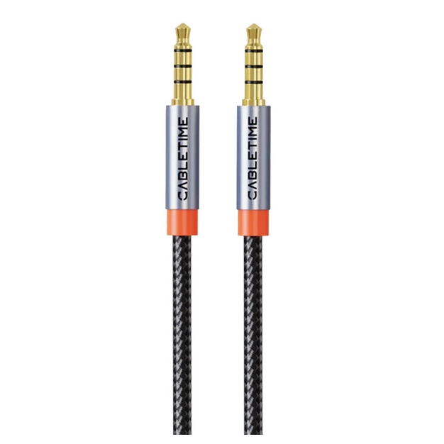 Cabletime CF18H 1 м Silver - TRRS 3.5 мм 4 pin
