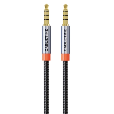 Cabletime CF18L 2 м - TRRS 3.5 мм Silver з мікрофоном