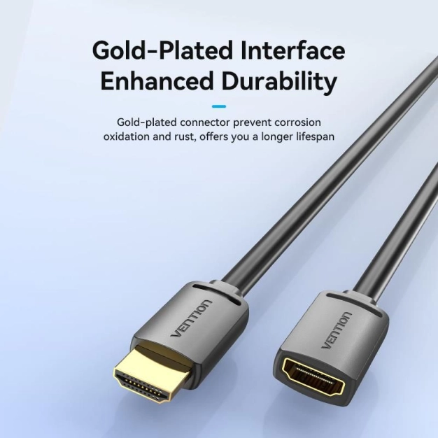 Кабель Vention AHCBH HDMI M-F 2 м v2.0 Black - 4K 60 Гц