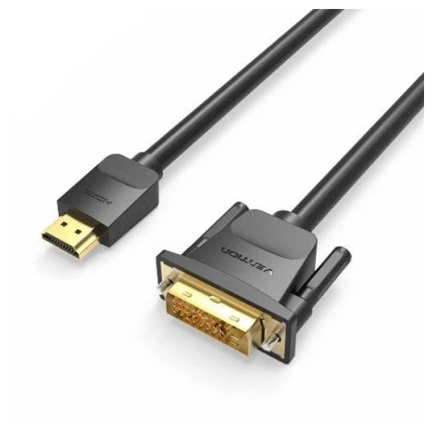 Кабель Vention ABFBH HDMI-DVI 2 м Black v1.4