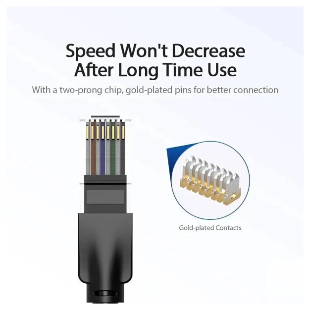 Патч-корд Vention IBEBD Cat6 UTP 0,5 м Black