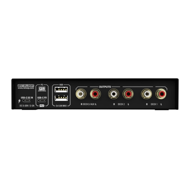 Reloop Flux Black - DVS-аудіоінтерфейс USB-C для Serato