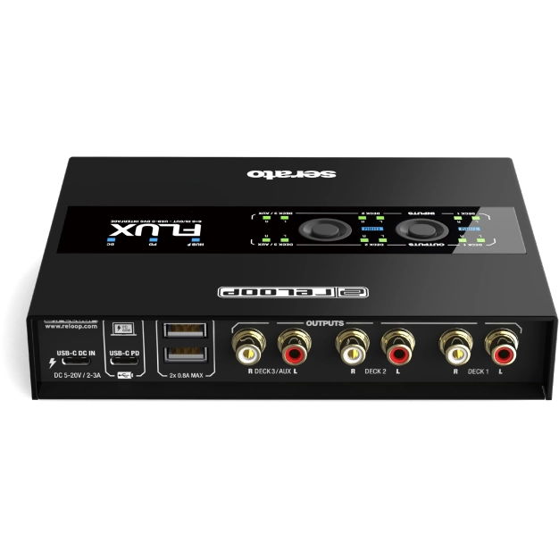 Reloop Flux Black - DVS-аудіоінтерфейс USB-C для Serato