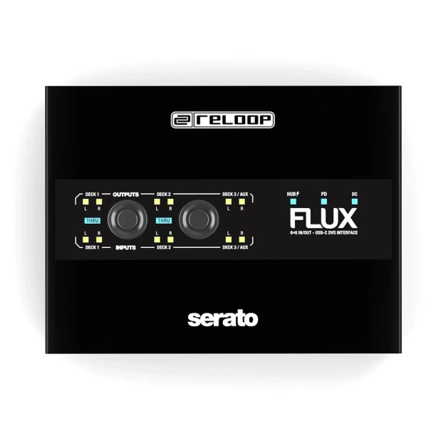 Reloop Flux Black - DVS-аудіоінтерфейс USB-C для Serato