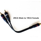 RCA Y-розгалужувач 1 Male – 2 Female 0,2 м темно-синій