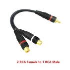 RCA розгалужувач 1 Male – 2 Female 0,2 м темно-синій