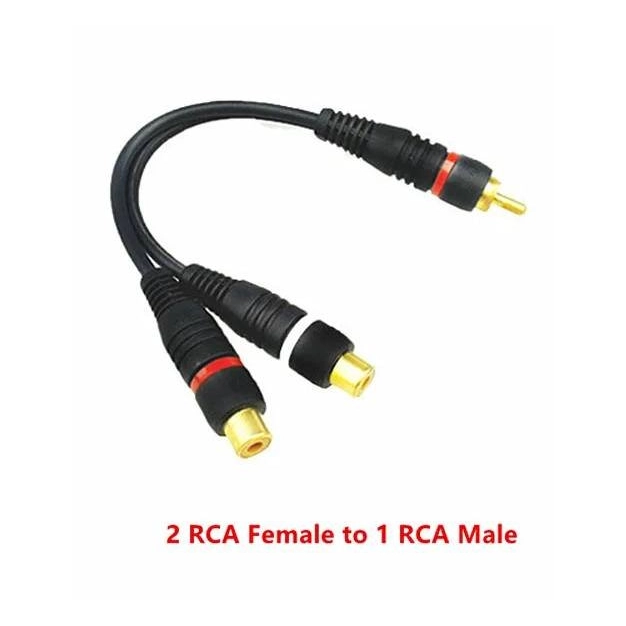 RCA розгалужувач 1 Male – 2 Female 0,2 м темно-синій