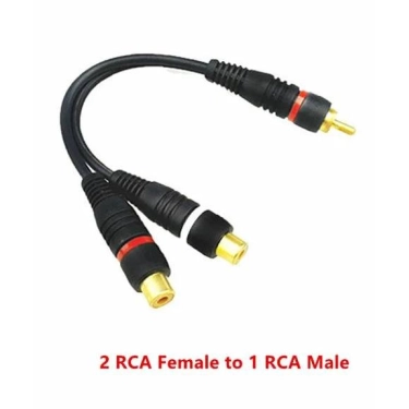 RCA розгалужувач 1 Male – 2 Female 0,2 м темно-синій