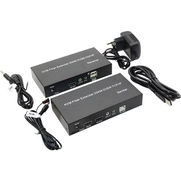 AirBase K-0035M1 HDMI KVM по оптоволокну до 20 км.