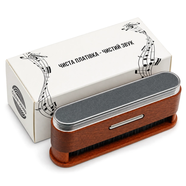 Щітка Myllo Vinyllo Record Brush 2в1 карбонова + оксамитова
