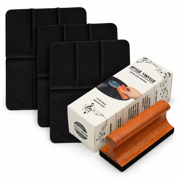 Щітка Myllo Vinyllo оксамитова + 3 серветки з мікрофібри