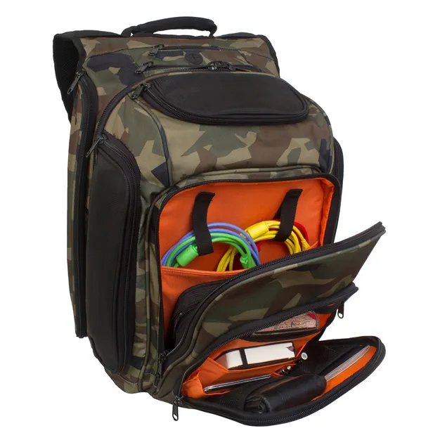 UDG Ultimate DIGI Backpack Black Camo/Orange Inside — передні відділення