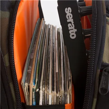 UDG Ultimate DIGI Backpack Black Camo/Orange Inside — відділення для платівок