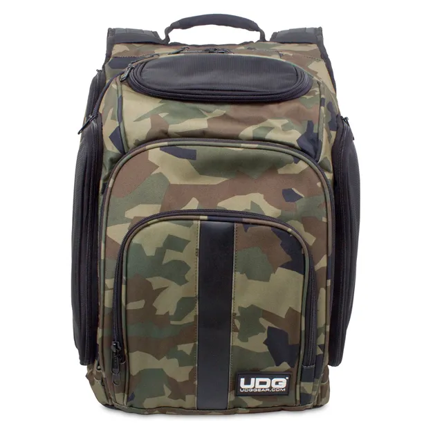 UDG Ultimate DIGI Backpack Black Camo/Orange Inside — фронтальний вигляд