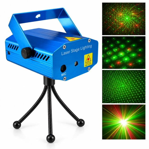 Міні-лазер STLS Laser Mini 12 червоно-зелений - 12 малюнків