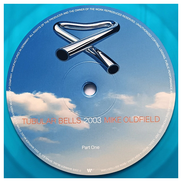 Mike Oldfield — Tubular Bells 2003 Blue Vinyl LP | Plastinka