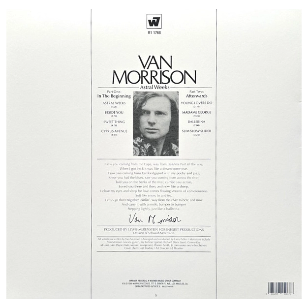 Van Morrison — Astral Weeks (1LP) | Warner
